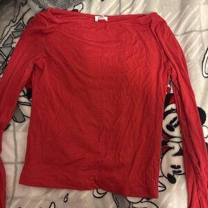 Cotton On Vibrant Red Long Sleeve Tee